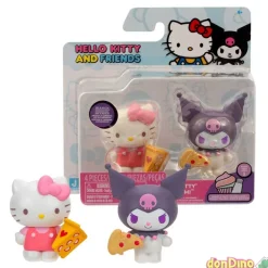 Pack 2 figuras hello kitty & friend 5 cm. - serie 1