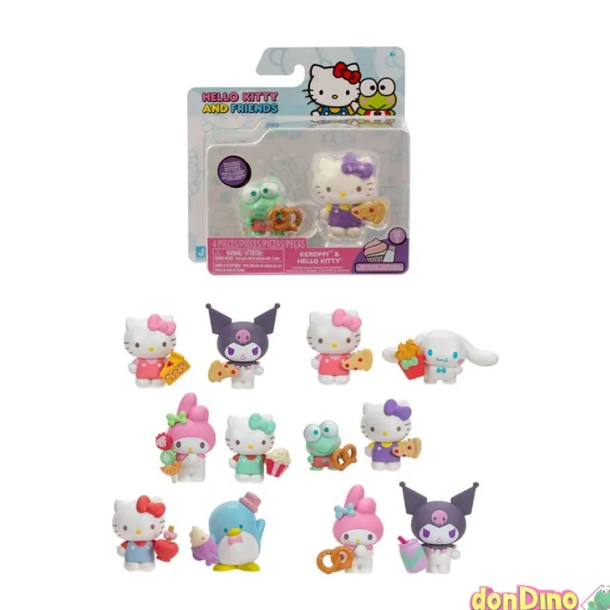 Pack 2 figuras hello kitty & friend 5 cm. - serie 1