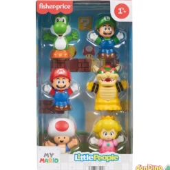 Pack 6 figuras my mario little people fisher-price
