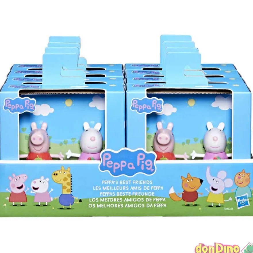 Pack 2 figuras peppa pig amigos los mejores amigos