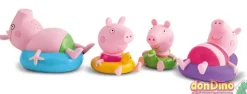 Pack 4 figuritas de baño peppa pig