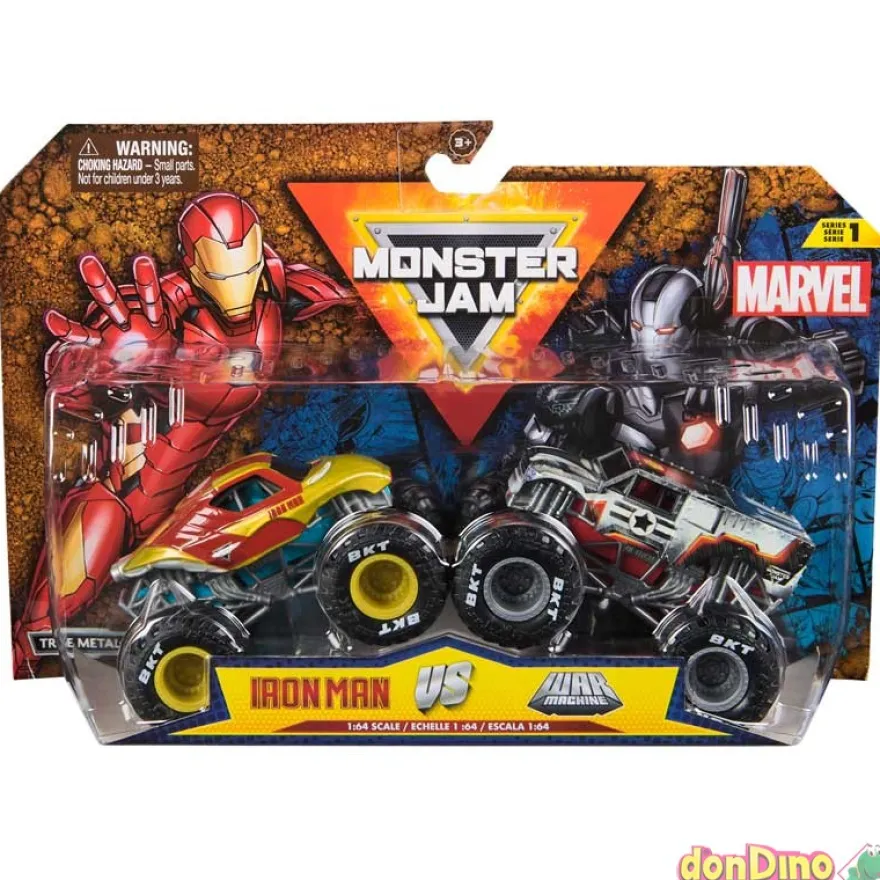 Pack 2 monster jam marvel 1:64 surt serie 3
