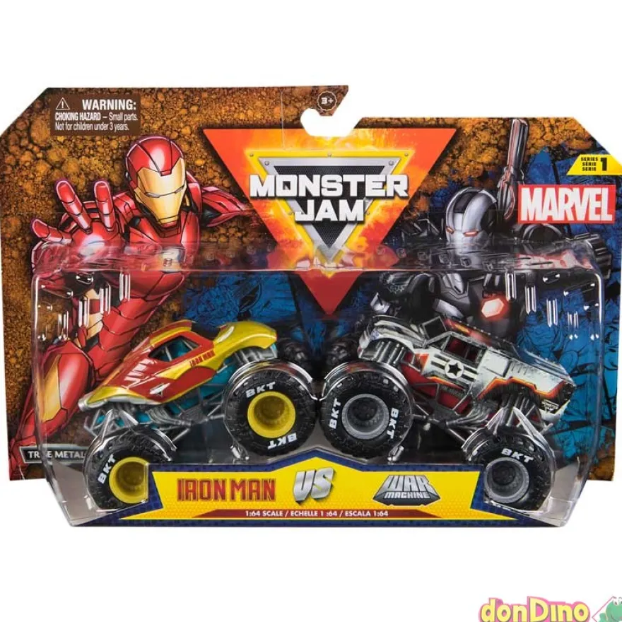 Pack 2 monster jam marvel 1:64 surt serie 3