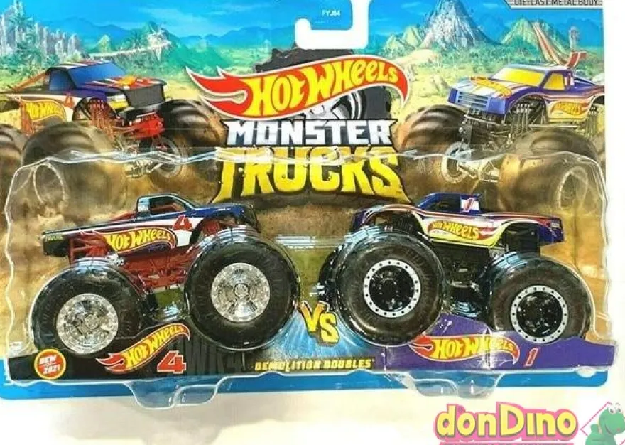 Pack 2 monster trucks hot wheels