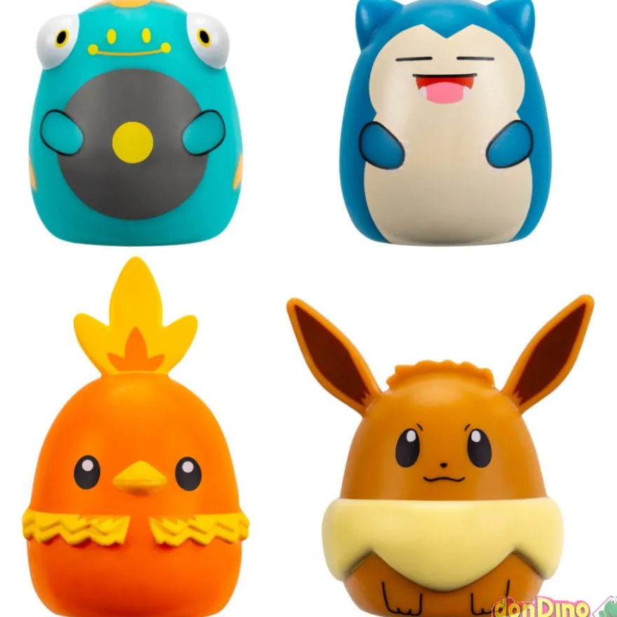 Pack 4 squish.a.longs pokemon squishmallows surtidos