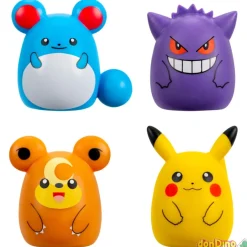 Pack 4 squish.a.longs pokemon squishmallows surtidos