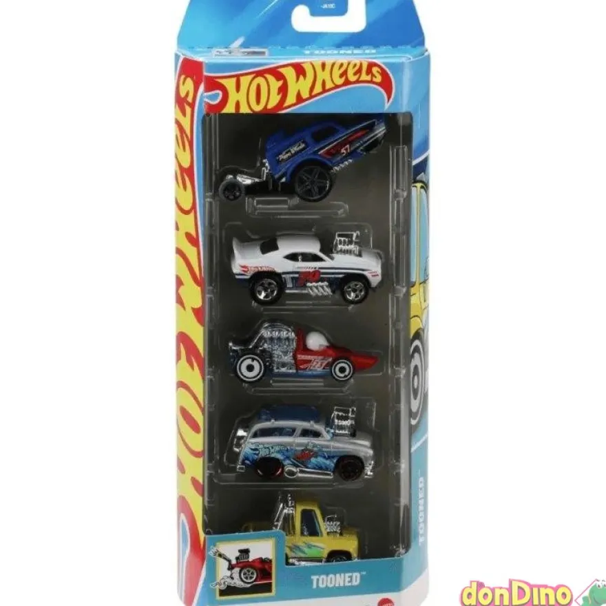 Pack 5 vehiculos hot wheels surtidos