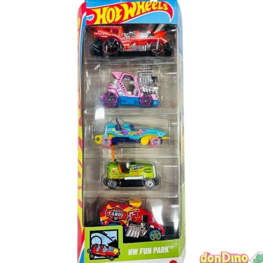 Pack 5 vehiculos hot wheels surtidos