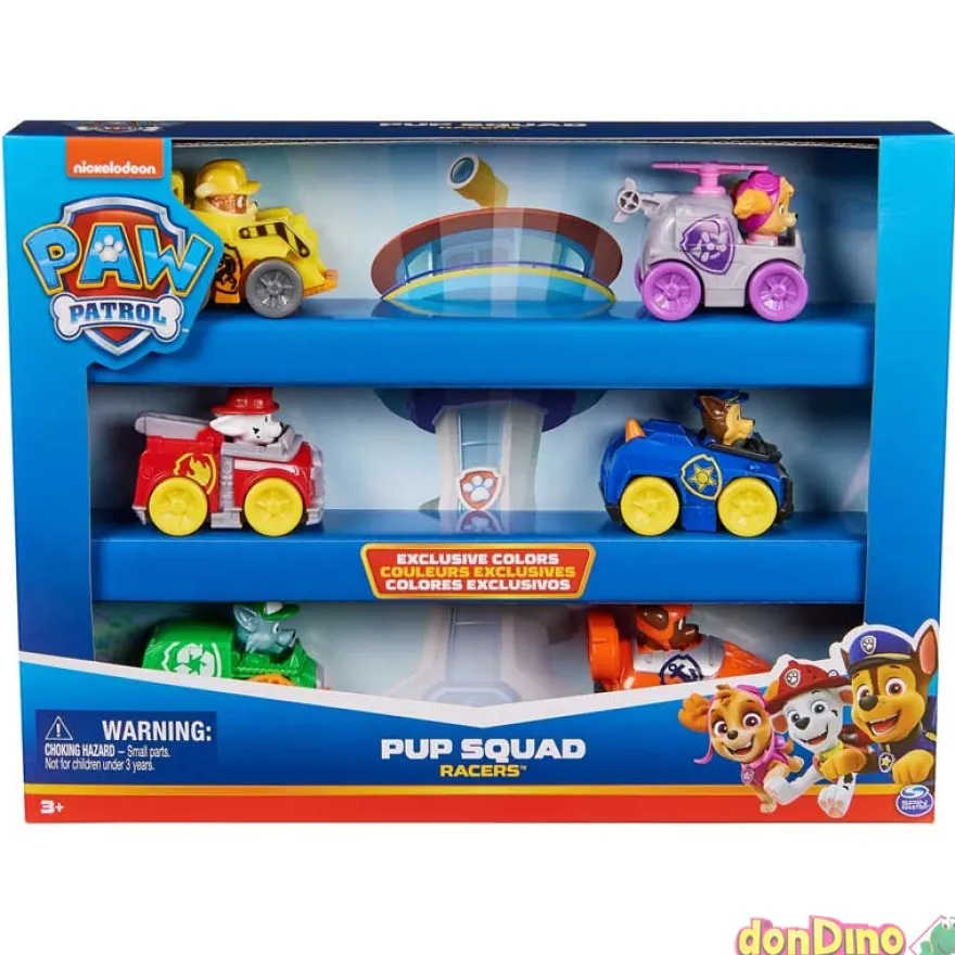 Pack 6 vehiculos patrulla canina pup squad