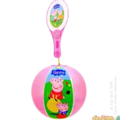 Pala con pelota hinchable peppa pig