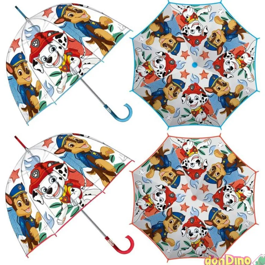 Paraguas patrulla canina burbuja