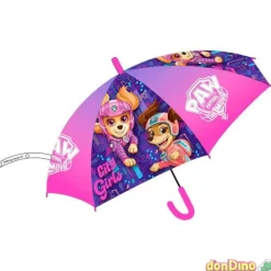 Paraguas patrulla canina rosa 43,5c la pelicula - automatico