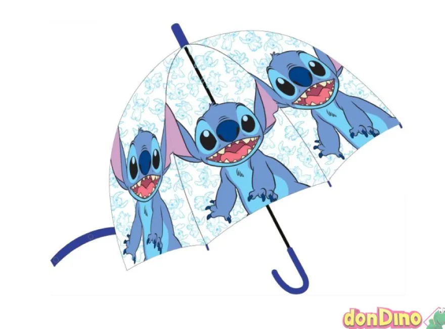 Paraguas stitch azul burbuja autom.