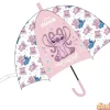Paraguas stitch rosa burbuja autom.