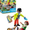 Paramedico con paciente playmobil city life - 15 pzas.