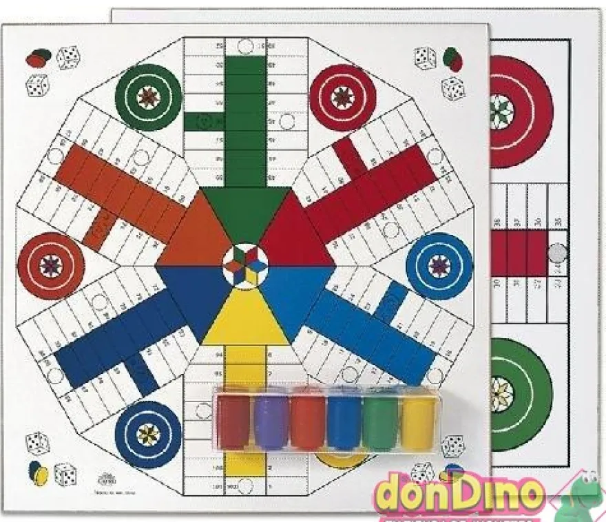 Parchis 4&6 jugadores 2 en 1 on accesorios