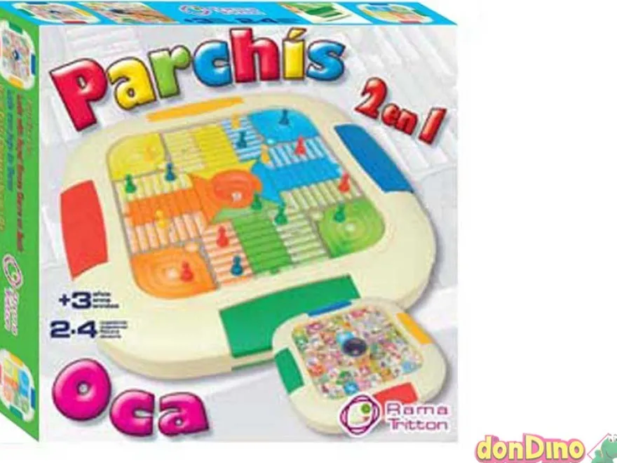 Parchis-oca automatico 4 jugadores 2 en 1
