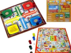 Parchis-oca 4 jugadores accesorios tablero 40 cm.