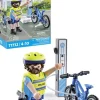 Patrulla en bicicleta playmobil act!on heroes - 15 pzas.