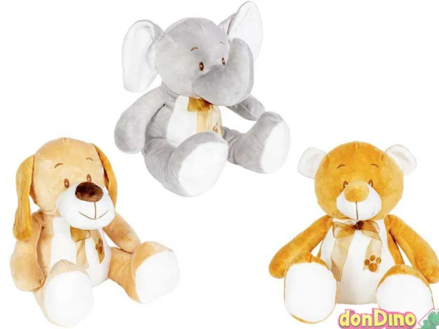 Peluche animal 25 cm. surtido oso-perro-elefante