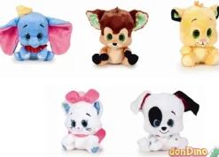 Peluche animal disney 15-18cm surt simba-bambi-dalmata-marie-dumbo exp:12 unid.