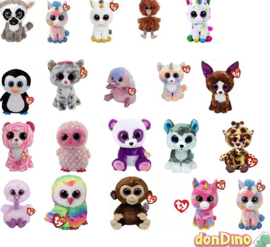 Peluche beanie boos 23 cm. surtidos
