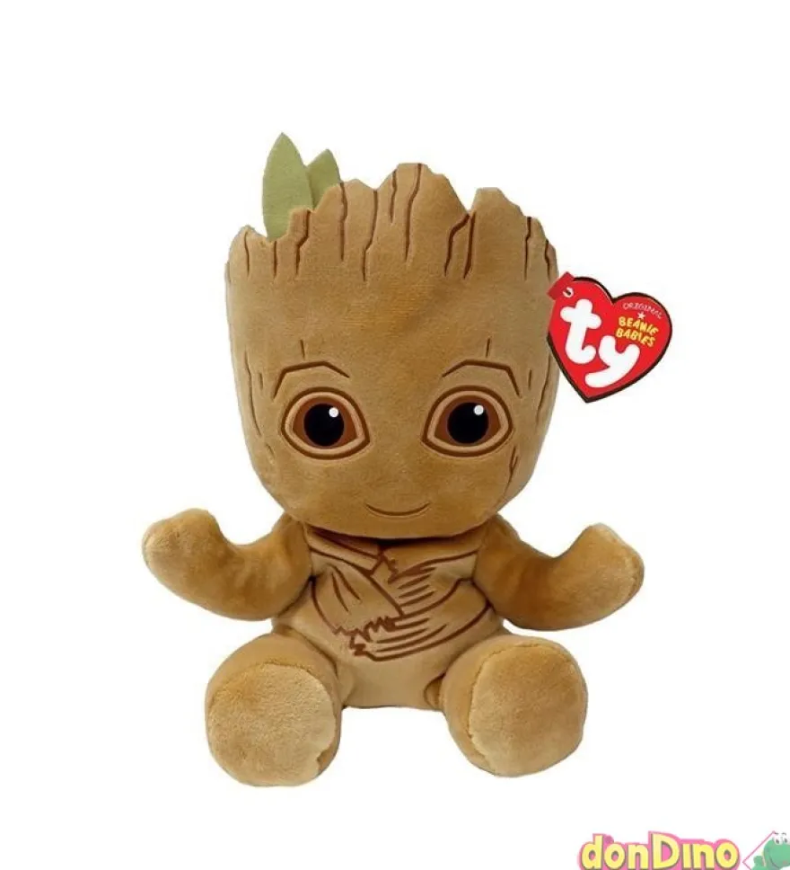 Peluche beanies babies marvel 15cm b.panter,c.america,groot,hulk,iron man,spiderman