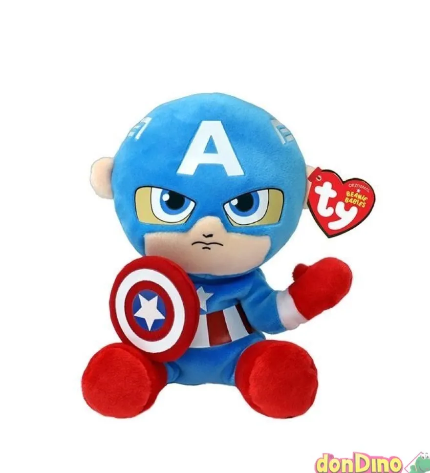 Peluche beanies babies marvel 15cm b.panter,c.america,groot,hulk,iron man,spiderman