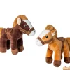 Peluche caballo con montura 34 cm. surtidos
