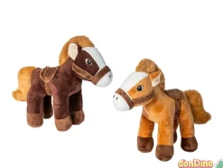 Peluche caballo con montura 34 cm. surtidos