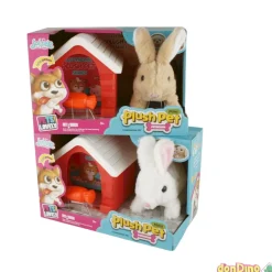 Peluche electrico conejito c/casa y zanahoria surtidos