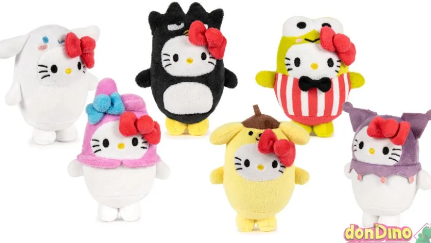 Peluche helo kitty & friends 10 cm. modelos aleatorios
