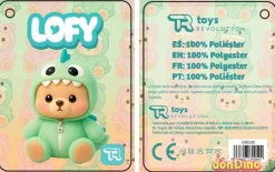 Peluche lofy 30 cm. con vestido cremallera - surtidos
