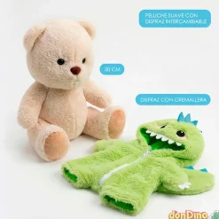 Peluche lofy 30 cm. con vestido cremallera - surtidos