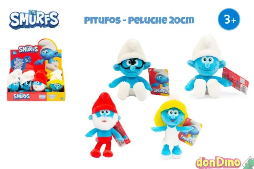 Peluche los pitufos 20 cm. surtido