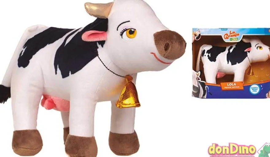 Peluche musical vaca lola la granja de zenón