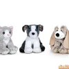 Peluche nature animales domesticos perrito y gatito 27cm
