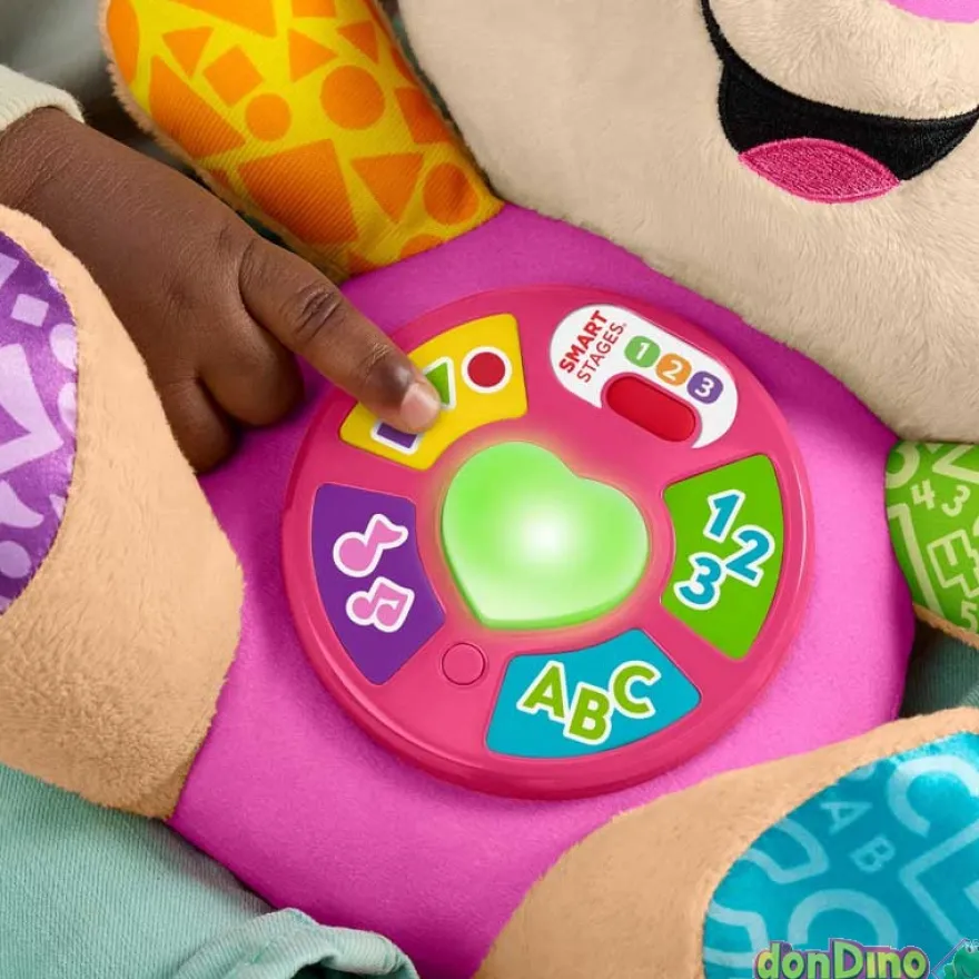 Peluche perrita rie y aprende fisher-price