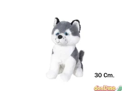 Peluche perro husky 30 cm.