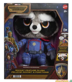 Peluche rocket guardianes galaxia marvel v.3 - c/sonido y movimiento