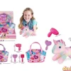 Peluche unicornio en bolso con accesorios