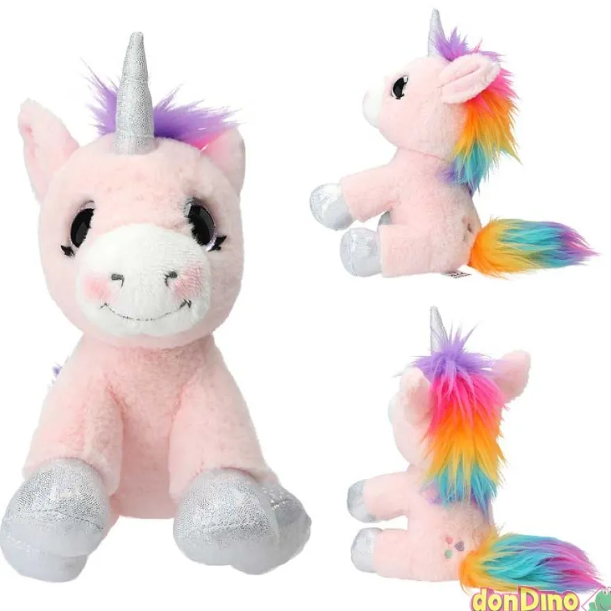 Peluche unicornio rosa 21 cm. ylvi