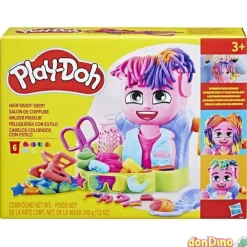 Peluqueria con estilo play-doh 6 botes