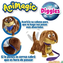 Perrito diggles animagic con sonido y movimientos