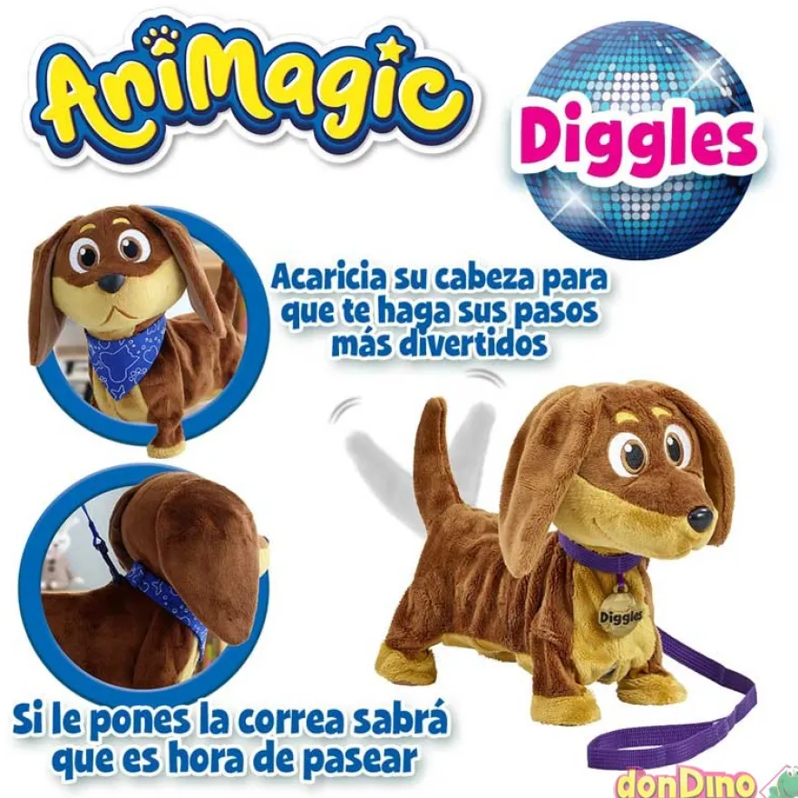 Perrito diggles animagic con sonido y movimientos