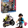 Persecucion en moto playmobil city action