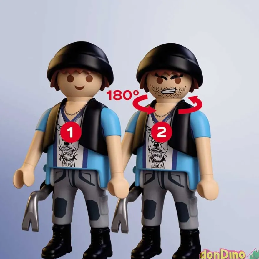 Persecucion en moto playmobil city action