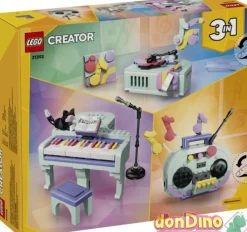 Piano musical decorativo con gato lego creator 3 en 1 - 485 pzas.