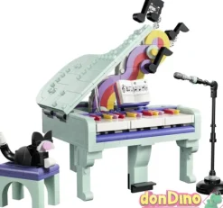 Piano musical decorativo con gato lego creator 3 en 1 - 485 pzas.