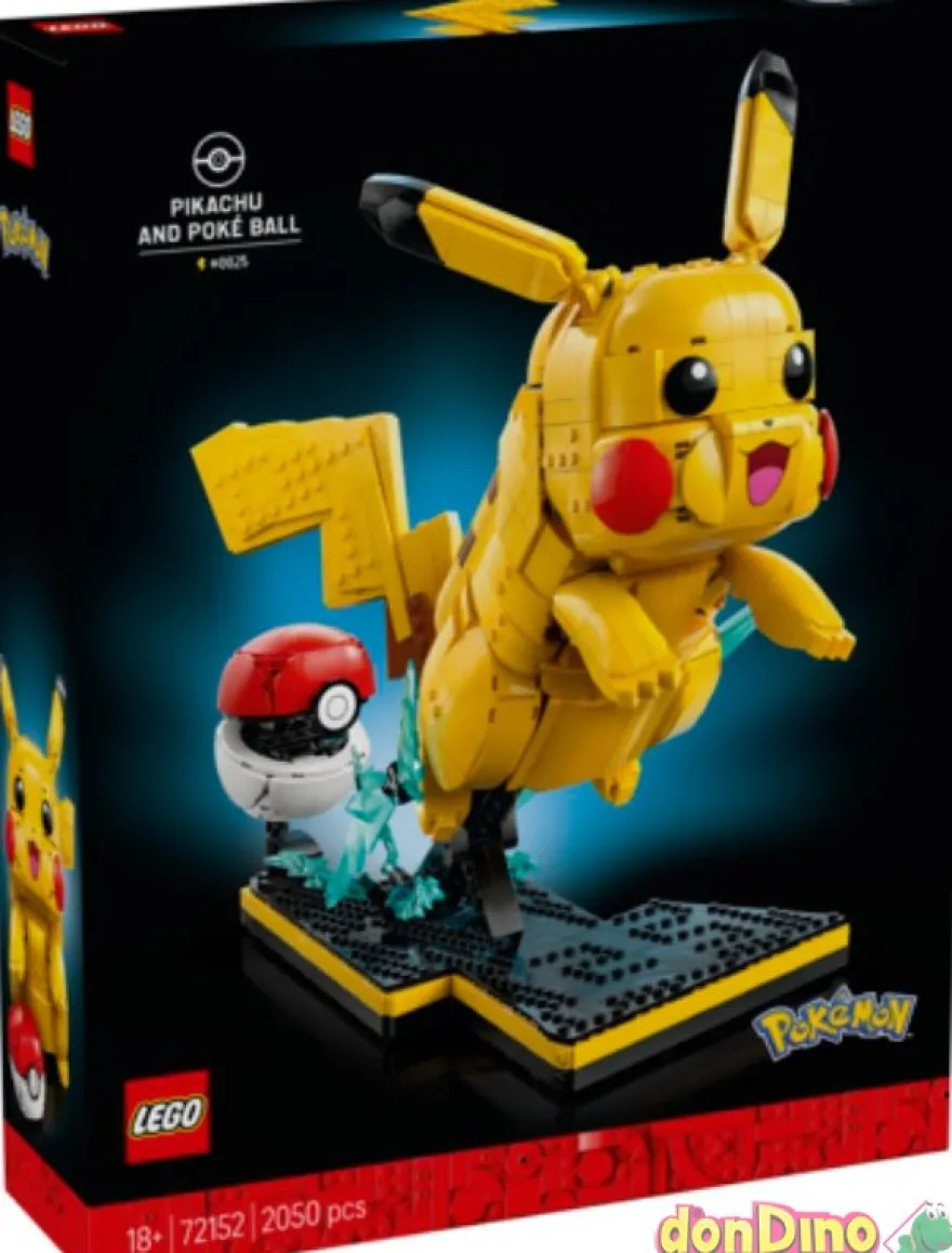 Pikachu y poke ball lego pokemon 2050 pzas.